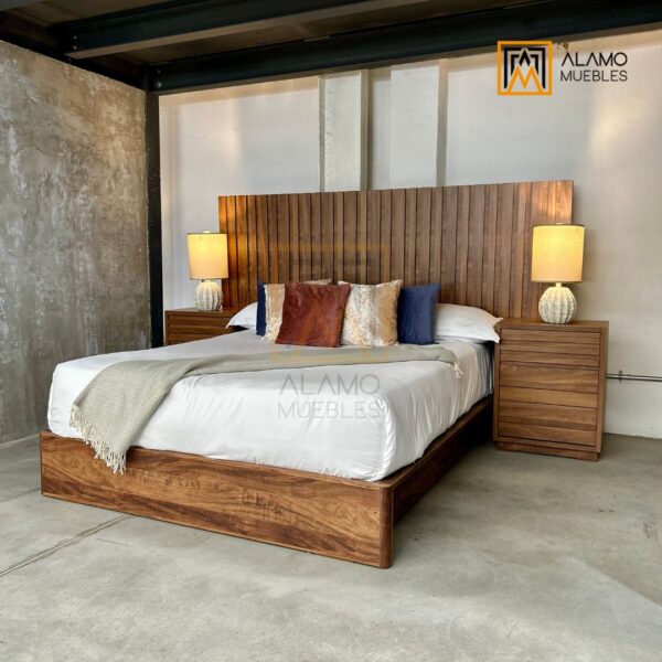 Set Aura Mat/QS 4 Pzas Cab. Natural