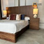 Set Aura Mat/QS 4 Pzas Cab. Natural - Imagen 2