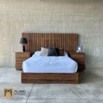 Set Aura Mat/QS 4 Pzas Cab. Natural