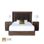 Set Olmo Mat/Qs Nogal 4 Piezas - Imagen 3